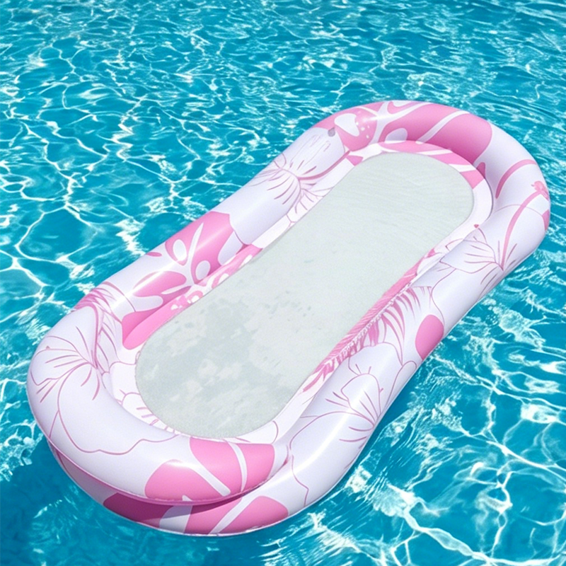 Inflatable Pool Float Hammock with Mesh Center