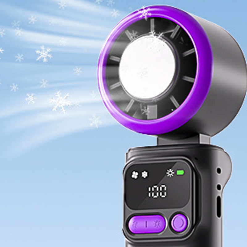 Portable Cooling Fan with Ice Compress Plate