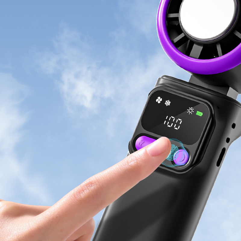 Portable Cooling Fan with Ice Compress Plate