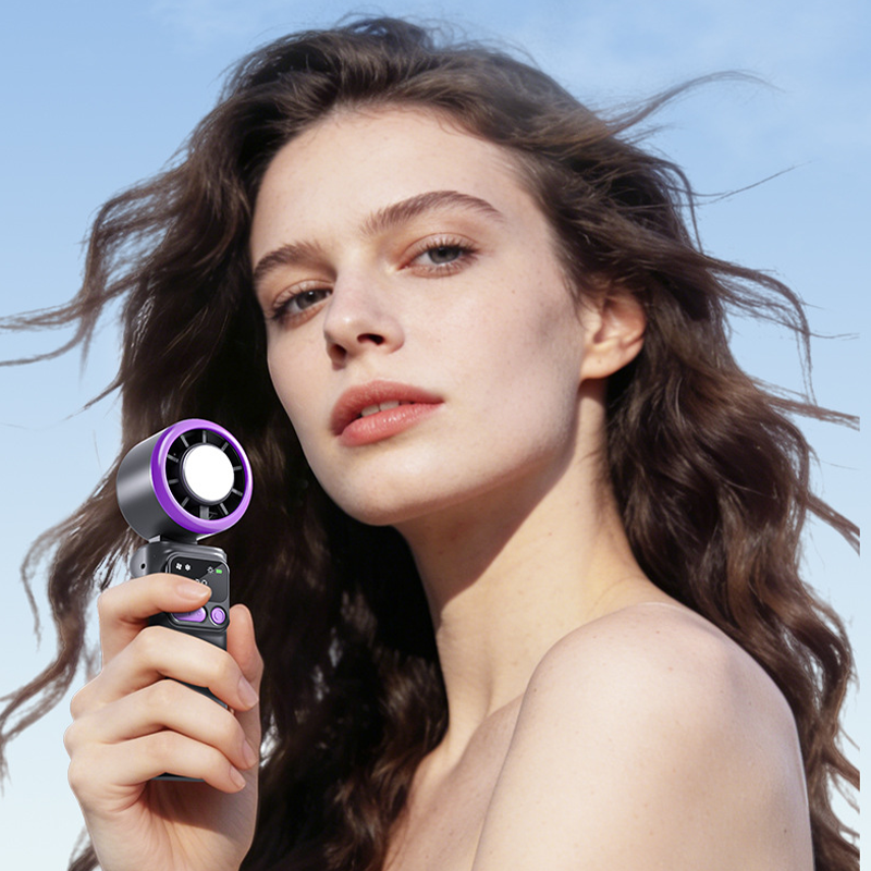Portable Cooling Fan with Ice Compress Plate