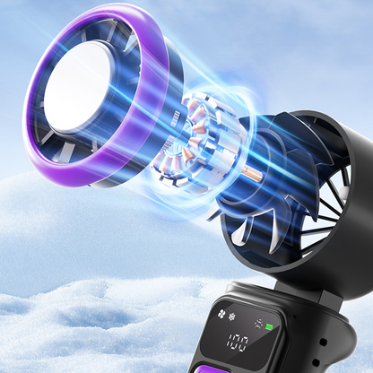 Portable Cooling Fan with Ice Compress Plate