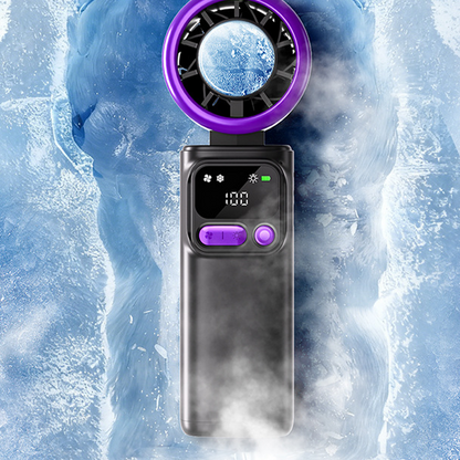 Portable Cooling Fan with Ice Compress Plate
