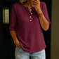 Women's Casual Breathable Waffle Knit Top
