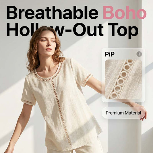 Women's Casual Bohemian Style Hollow-Out Top