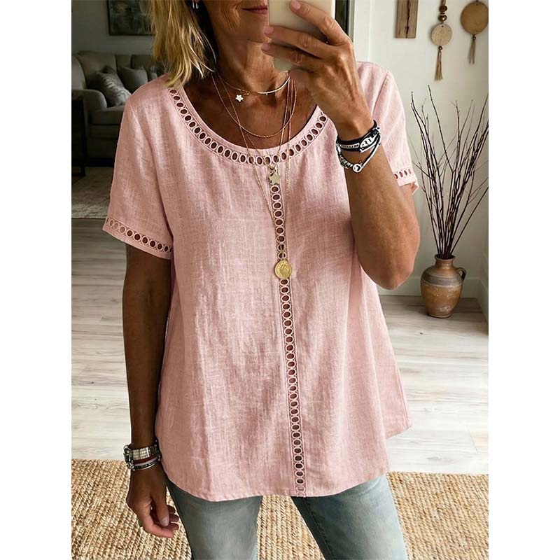Women's Casual Bohemian Style Hollow-Out Top