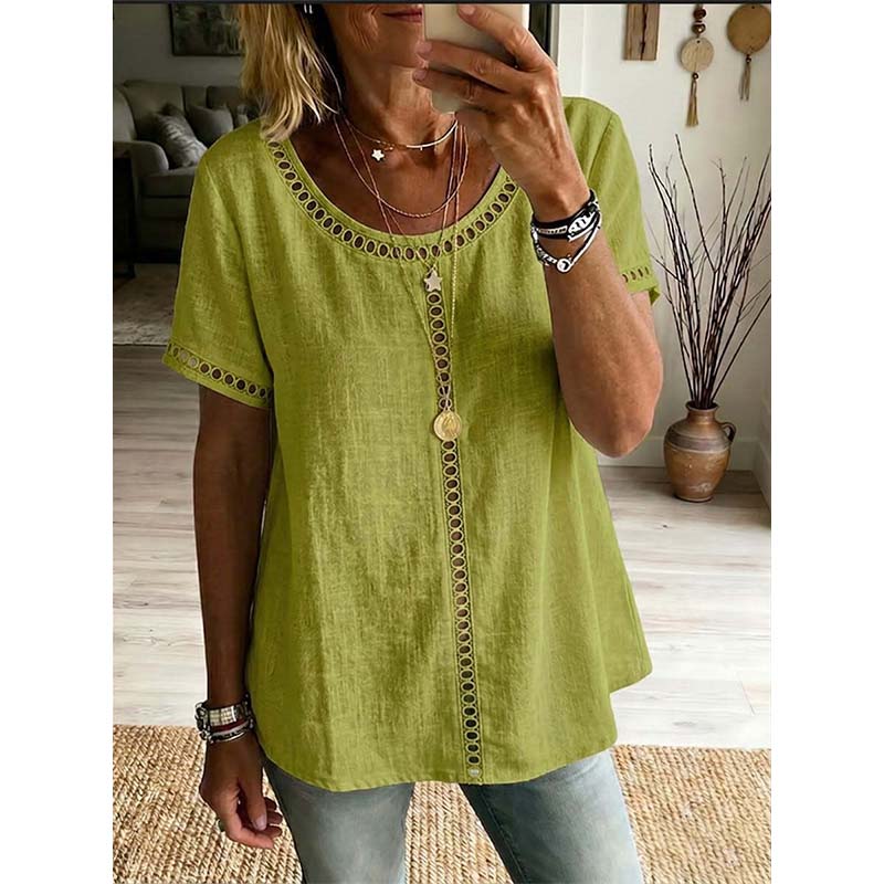Women's Casual Bohemian Style Hollow-Out Top