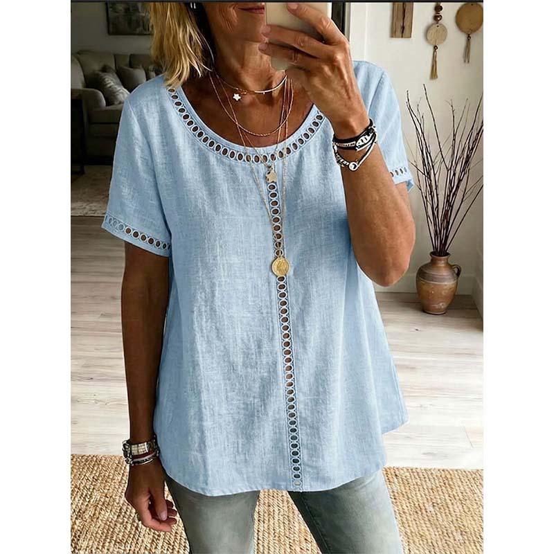 Women's Casual Bohemian Style Hollow-Out Top