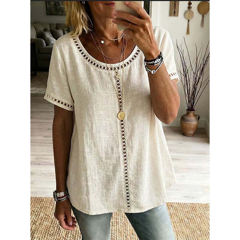 Women's Casual Bohemian Style Hollow-Out Top