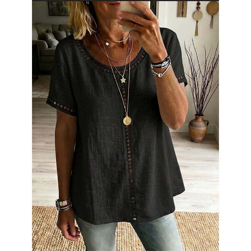 Women's Casual Bohemian Style Hollow-Out Top