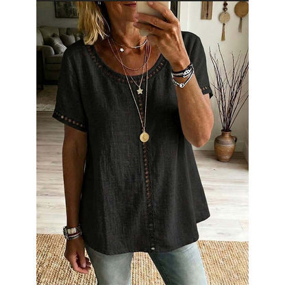 Women's Casual Bohemian Style Hollow-Out Top