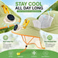 Sun Protection Flap Hat with Built in Cooling Fan