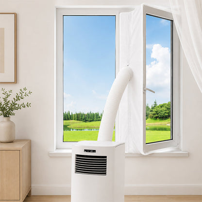 Portable AC Window Seal Kit with 2 Zipper Doors