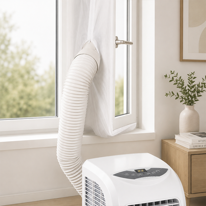 Portable AC Window Seal Kit with 2 Zipper Doors