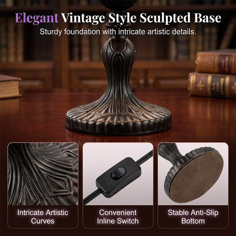 Enchanting Ambiance Stained Glass Witch Lamp