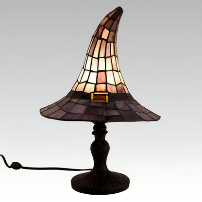 Enchanting Ambiance Stained Glass Witch Lamp