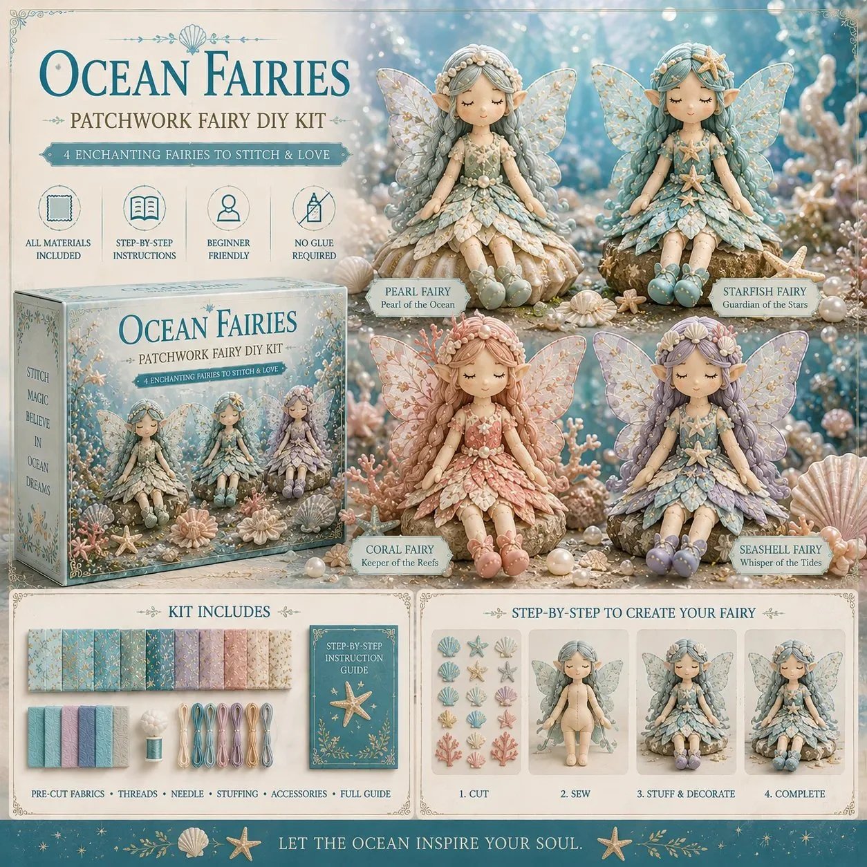 🔥LAST DAY 50% OFF🧵Fairy Patchwork DIY Collection