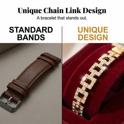 Women Drawstring Bracelet Watch Square Quartz