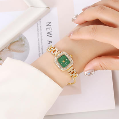 Women Drawstring Bracelet Watch Square Quartz