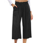 Women's High-Waist Smocked Wide-Leg Pants