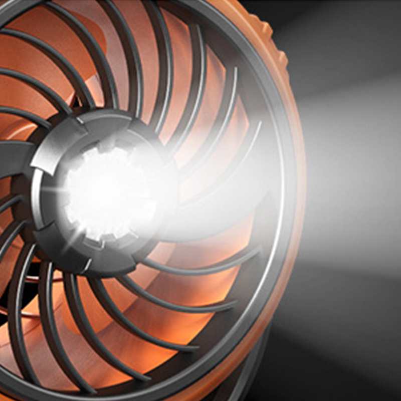 100-Speed Turbo Camping Fan