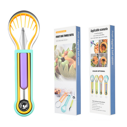 Multi-Functional Fruit Melon Baller Scoop Set