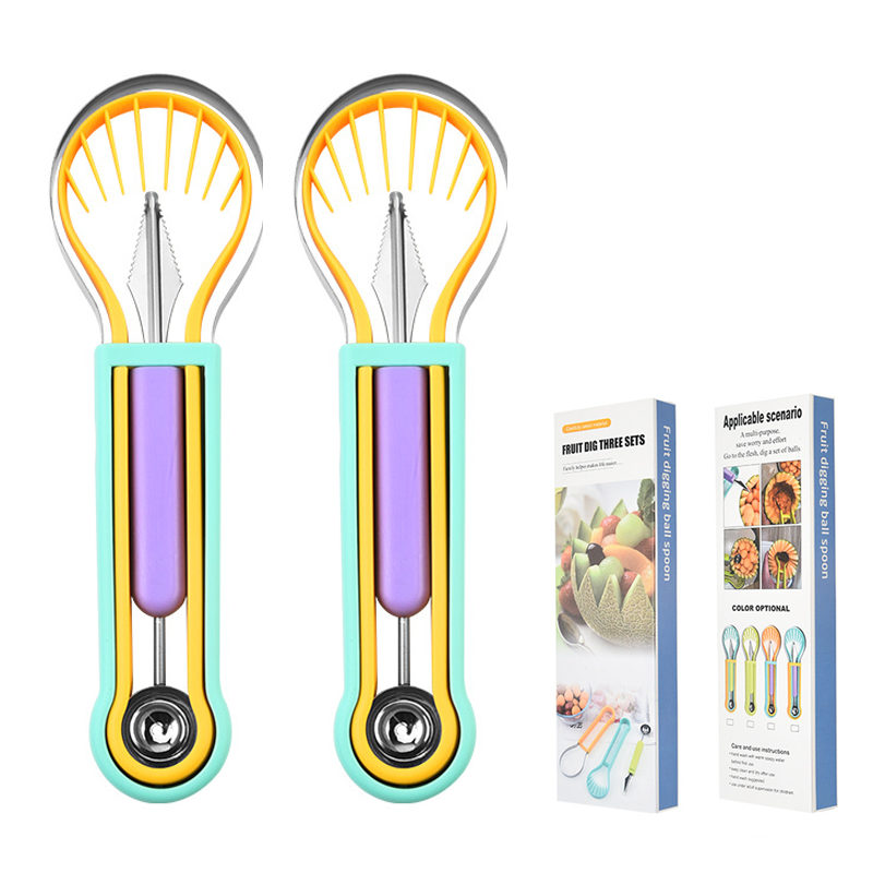 Multi-Functional Fruit Melon Baller Scoop Set