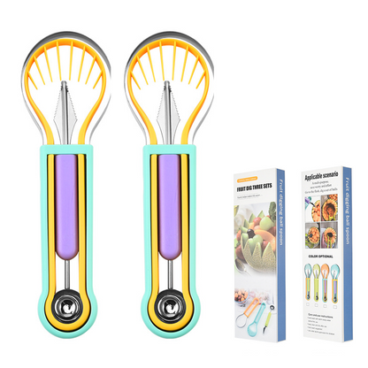 Multi-Functional Fruit Melon Baller Scoop Set