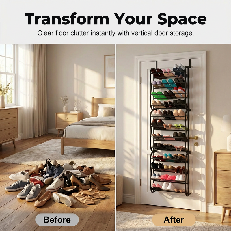 Over-the-Door Shoe Rack Organizer