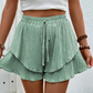 Women’s Ruffle Layered Flowy Shorts
