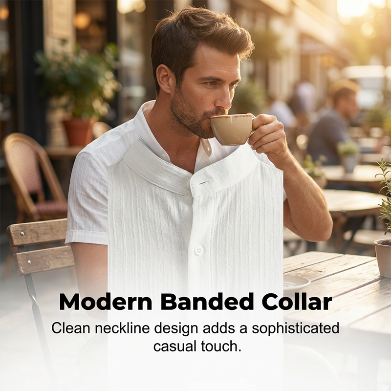 Men's Textured 2-Piece Shirt & Pants Set
