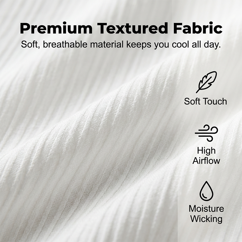 Men's Textured 2-Piece Shirt & Pants Set