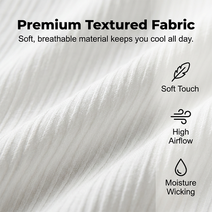 Men's Textured 2-Piece Shirt & Pants Set