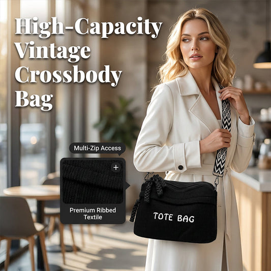 Women's Vintage Large-Capacity Crossbody Bag