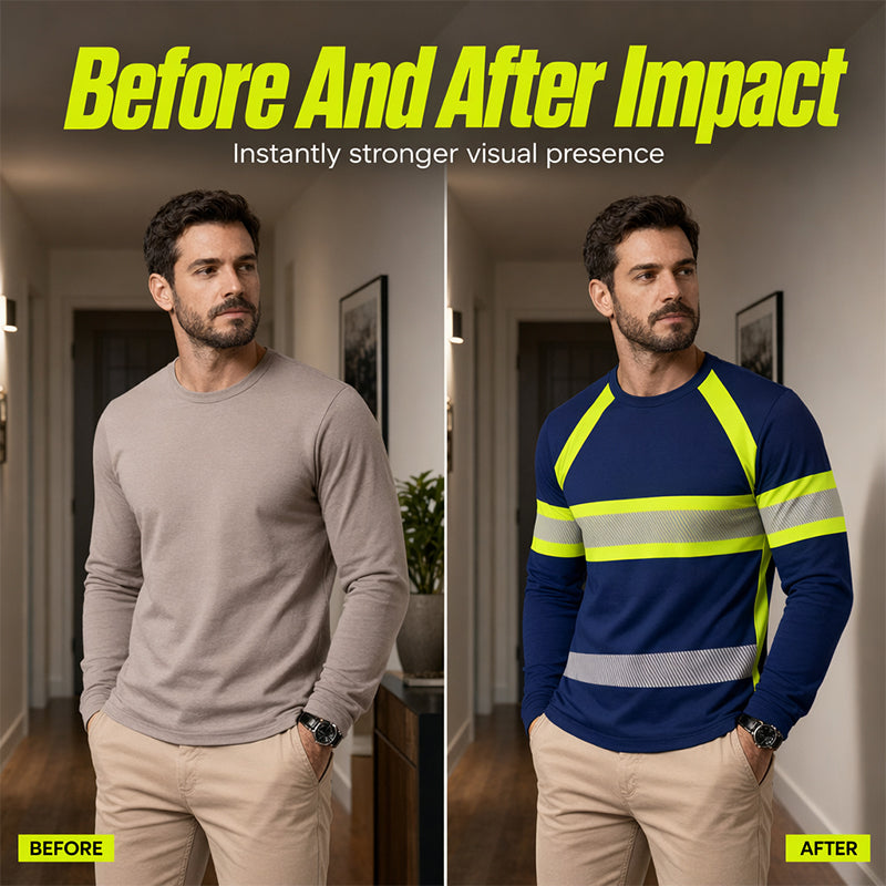 Crewneck Color Block Long Sleeve T-Shirt