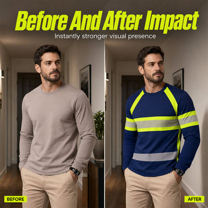 Crewneck Color Block Long Sleeve T-Shirt