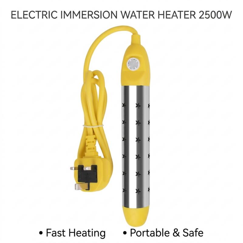 Safe Anti-Scald Immersion Heater for Travel & Home
