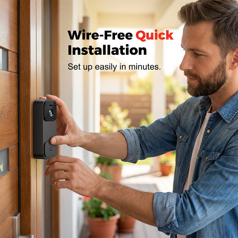 Smart Video Doorbell with 4.3" Display Screen
