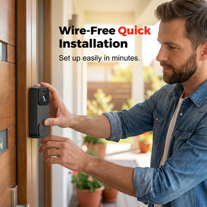 Smart Video Doorbell with 4.3" Display Screen