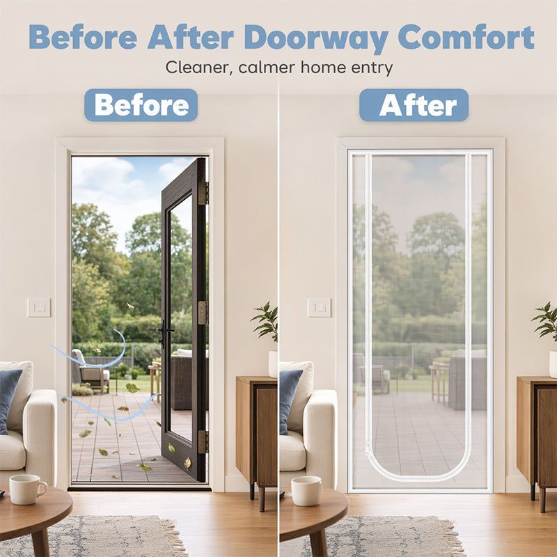 Pet-Friendly Mesh Screen Door