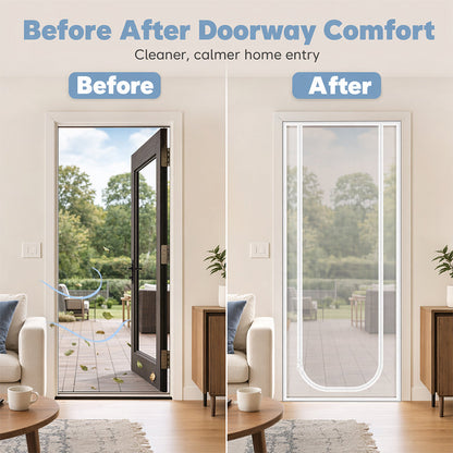 Pet-Friendly Mesh Screen Door