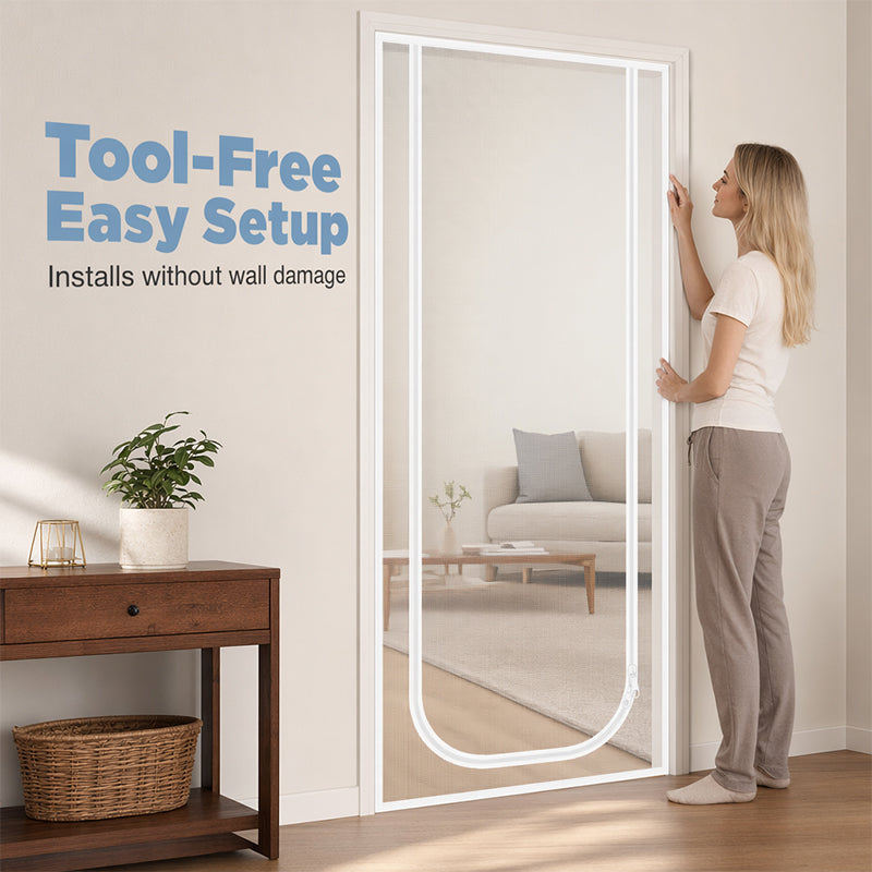 Pet-Friendly Mesh Screen Door