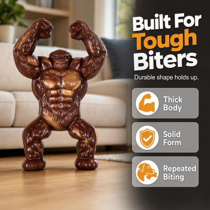 Tough Gorilla Shape Dog Chew Toy