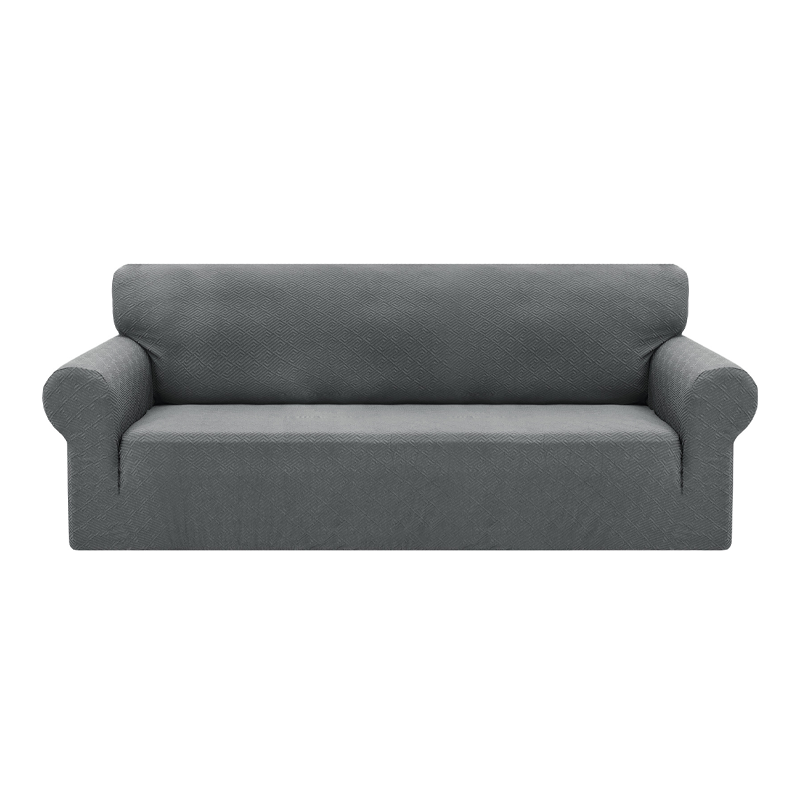High Stretch Jacquard Sofa Cover with Non-Slip Straps