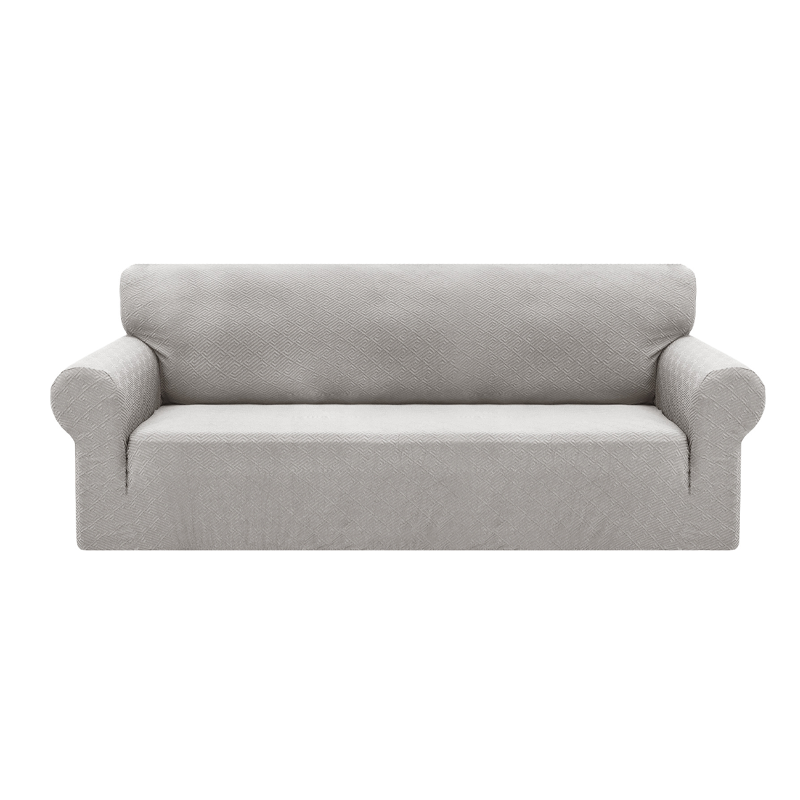 High Stretch Jacquard Sofa Cover with Non-Slip Straps