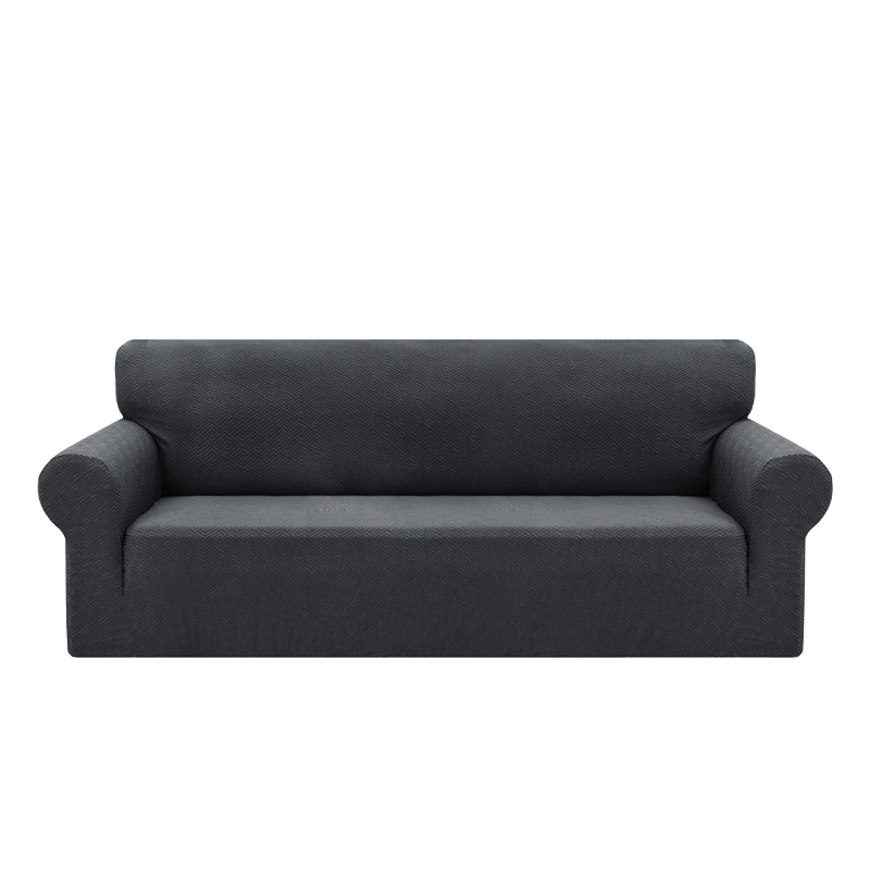 High Stretch Jacquard Sofa Cover with Non-Slip Straps