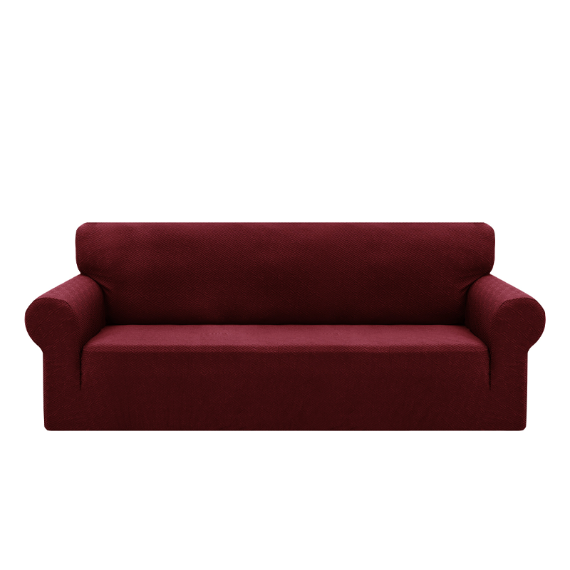 High Stretch Jacquard Sofa Cover with Non-Slip Straps