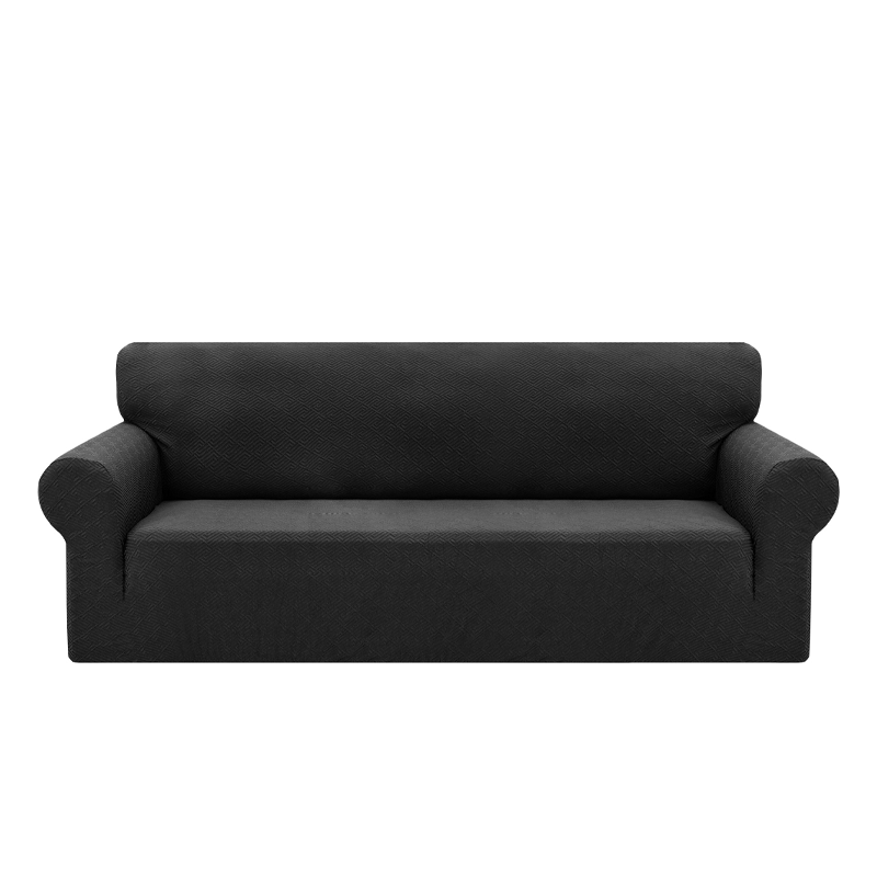 High Stretch Jacquard Sofa Cover with Non-Slip Straps