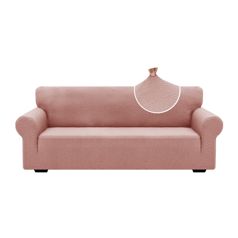 High Stretch Jacquard Sofa Cover with Non-Slip Straps