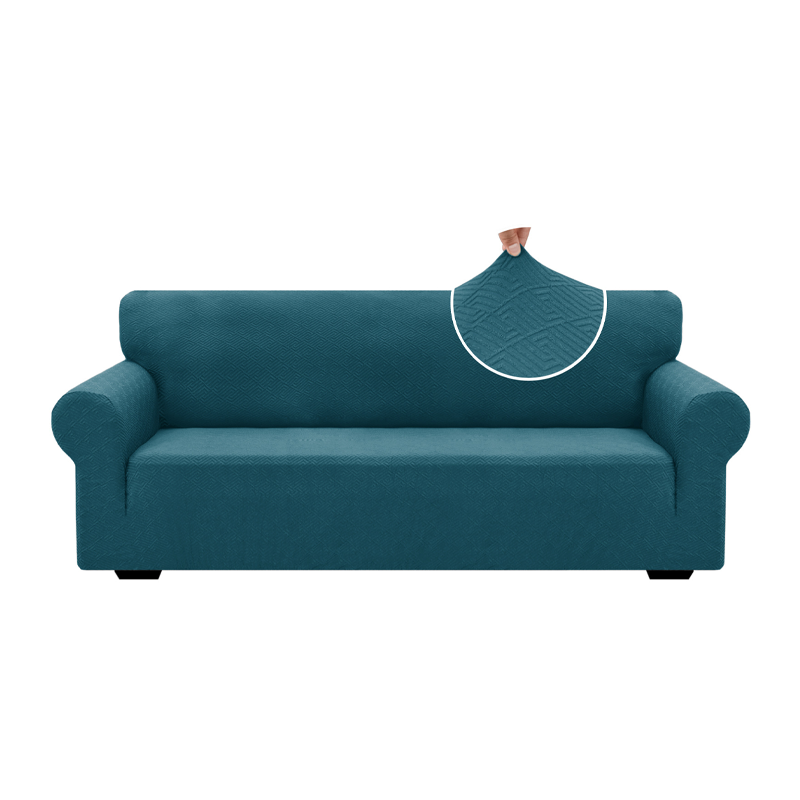 High Stretch Jacquard Sofa Cover with Non-Slip Straps