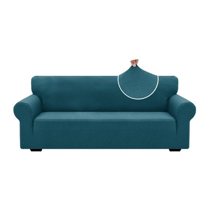 High Stretch Jacquard Sofa Cover with Non-Slip Straps